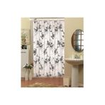 abnturk Polyester Su Geçirmez Banyo Duş Perdesi, Tek Ebat, glsrn182838485868688898, Siyah