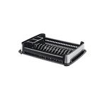 abnturk Smart Metalize Tabaklık Metal Görünümlü Şık Bulaşıklık Stand 37X92X48Cm, brc172002092025