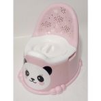 abnturk Toz Pembe Panda Lazımlık Rahat Konforlu Çıkabilir Hazneli Kapaklı Dünyanın En Kullanışlı Lazımlığı - Renkli