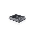 abnturk Ultra Lüks Kaliteli Büyük Boy Dalgalı Gri Renk Şık Görünümlü Bulaşıklık Stand 42X50X9Cm, brc185402092025