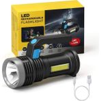 abnturk Ultra Parlak USB Şarjlı Cob LED El Feneri Çok Fonksiyonlu Aydınlatma Saplı LED Işık