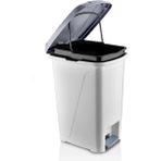 abnturk Violet 25 Litre Iç Kovalı Slim Pedallı Çöp Kovası Antrasit Renk