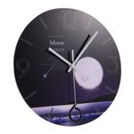 ABOOFAN 1 Adet Sessiz Duvar Saati Zamanlayıcı Led Dijital Saat Saat Duvar Mekanizma Yankı Saati Saatli Radyo Retro Ev Dekorasyonu Saatler Dijital Alarm Modern Black Köpük