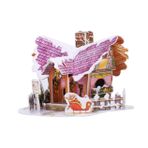 ABOOFAN 1 Bilgisayar Diy Oyuncak Ev Minyatür Noel Dekoratif Kağıt Zanaat Ev Modeli Noel Masa Malzemeleri Noel Ev Süslemeleri Noel Masaüstü Dekorasyonu Kağıt Ev 3 Boyutlu Çalışma Masası