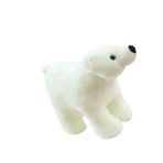 ABOOFAN 1 Bilgisayar Doldurulmuş Oyuncak Noel Hediyeleri Peluş Oyuncak Noel Centerpieces Süs Noel Peluşları Çorap Doldurucuları Için Hediyeler Karikatür Ayı Bebek Beyaz Kız Kutup Ayısı