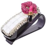 ABOOFAN 1 Bilgisayar Gözlük Klipsi Araba Güneşlik Oto Güneşlik Güneş Gözlüğü Gözlük Çerçevesi Klipsi Rhinestones