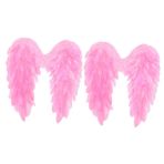 ABOOFAN 2 Adet Melek Tüyü Kanatları Cosplay Parti Bandı Cadılar Bayramı Şeytan Kostümü Kiti Melek Kanadı Sahne Polyester Kanat Gotik Başlık Kız Süslü Elbise Çocuk Giysi Fotoğraf Kuş Tüyü