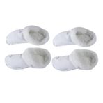 ABOOFAN 4 Çift polar ayakkabı astar patik çorap kar botları astarı polar terlik bot ayakkabı peluş ayakkabı astarı sıcaklık terlik astarı sıcak tutmak bir pedal perçin iç yastık