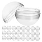ABOOFAN 50pcs Gumball Makinesi Için Temiz Plastik Kapsül Dolunlar Oyuncaklar Için Mini Kapsüller Boncuklar Için Küçük Kaplar Depolama Görüntüleyin Boş Kapsüller Kasa