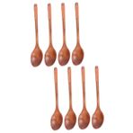 ABOOFAN 8 kaşık karıştırma tahta kaşık kaşığı servis kaşığı tahta çorba kaşığı takım elbise evde mutfak eşyaları yemek kaşığı yemek çubukları Ayarlamak Çatal seti