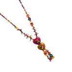 ABOOFAN Çok Katmanlı Kolye Kadınlar Için Bohem Kolyeler Kadınlar Için Gerdanlık Kolye Ahşap Boncuk Çekicilik Kolye Bohemia Kolye Labret Takı Boho Kolye Özlemek Moda Ahşap Kolye Bambu