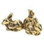 ABOOFAN dekoratif kristal top kaide tavşan bunny home decor Ev dekorasyonu dekoratif objeler Kulp Evcil Hayvan şövale baza topu vitrin rafı masaüstü ekran standı alüminyum alaşım Golden