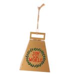 ABOOFAN Demir Noel Rüzgar Çanı Kolye Küçük Kare Çan Noel Jingle Bells Yılbaşı Ağacı Çan Süslemeleri Yaratıcı Yılbaşı Asılı Çan Jingle Bell Ağacı Kaban Dekoratif Saat Dövme Demir Metal