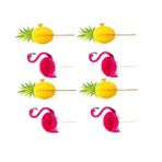 ABOOFAN Düğün Dekoru 20 Süsleme Doğum Günün Kutlu Olsun Pasta Süsleme Parti Kaban Düğün Süslemeleri Şekerleme Cupcakes Flamingo Tropikal Kağıt Bardak Tatlı