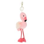 ABOOFAN Tüylü Flamingo Yumuşak Oyuncak Çanta İçin Kolye Benzersiz Dekoratif Anahtarlık Sırt Çantası Takıları El Çantaları Rastgele Stil
