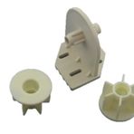 Aboowe Stor Zebra Perde Orta Ayak Aparatı + 2 Adet Boru Tıpası (Geniş Kasa (5 cm))