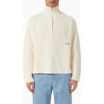 About Blank Funnel Knit Cotton Sweater Erkek Kazak - Kırık Beyaz - M