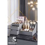 About The Perfect Gri Elegance Xl Çekmeceli Makyaj ve Kozmetik Organizeri, Takı, Parfüm, Serum, Krem Düzenleyici - Seçenek 1