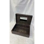 About The Perfect Kahverengi Aynalı Çok Fonksiyonlu Organizer Sandık, Makyaj ve Takı Saklama Kutusu