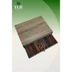 About The Perfect Kişiye Özel Ahşap Tesbih Koleksiyon Kutusu, Aksesuar ve Tesbihlik (20 Tesbihlik) - Renkli