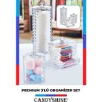 About The Perfect Şık Beyaz 3'lü Makyaj ve Kozmetik Organizer Seti, Modern ve Kullanışlı Tasarım