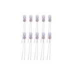 AboutThePerfect 8x3mm 12V Mini Sarı Ampul, Kıl Bacak Dipsiz Gösterge, 10'lu Paket
