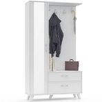 Abre VM-342 Beyaz Portmanto