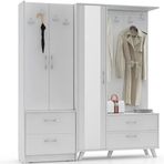 Abre VM-342348 Beyaz Portmanto