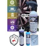 Abrias Vinil Plastik Demir Tozu Temizleyici ve Lastik Parlatıcı Jel Pro Purple Bakım Seti 3lü + Hediye