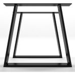 Abronya Ahşap Masa Ayağı Yemek Masası Ayağı Metal Tasarım Masa Ayağı 70X75 cm Siyah Renk 1 Takım