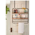 Abronya Banyo Askısı Kapı Arkası Askılık Metal Askılık Raflı Askılık