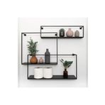 Abronya Banyo İçin Ferforje Raf Üçlü Metal Banyo Rafı