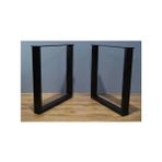 Abronya Kare Ayak Yemek Çalışma Ofis Toplantı Bahçe Balkon Metal Mobilya Masa Ayakları 60X70 cm 1 Adet 2 Takım