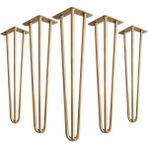 Abronya Masa Mobilya Ayakları İçin Metal Altın Gold Firkete Takımı 65 Cm