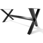 Abronya Metal Masa Ayağı Orta Destekli Masa Ayağı Çapraz Tasarım Ayak Modeli Yemek Masası Mutfak Masası Ayakları 70X70X100 cm - 70 x 70 x 100 cm