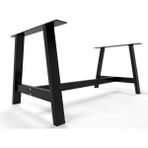 Abronya Metal Masa Ayağı Yemek Masası Ayağı 60X70X100 cm Siyah Renk 1 Adet
