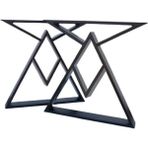 Abronya Metal Yemek Masası Ayağı Siyah Renk 1 Takım