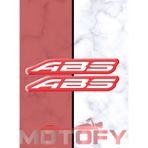 Abs 3D Kabartmalı 2 Li Damla Sticker Kırmızı