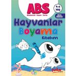 ABS 4-6 Yaş Hayvanlar Boyama Kitabım - Pinokyo Yayınları