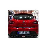 ABS Renault Clio 4 4 Çıkışlı Egzoz Görünümlü Arka Tampon Ek'i Difüzör