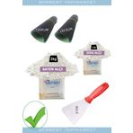 ABS Saten Alçı 2kg Sıva Alçı 1 Kg Spatula Eldiven Boya Hazırlık