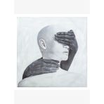 ABSTRACT WOMEN IN WHITE YAĞLI BOYA TABLO 120X120CM