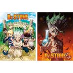 ABYSTYLE Dr. Stone Çerçevesiz Poster Çeşitleri 38 cm x 52 cm Senku, Kohaku, Krom, Suika, Kinro, Kaseki, Ruri, Gen & Ginro Anime Manga Duvar Sanatı Oda Dekor Baskıları Hediye İçeren 2 Mini Poster