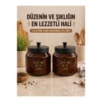 AC AMİSOS 2Lİ SET 1,5LT+1,5LT METAL KAPAKLI CAM KAVANOZ & ÇOK AMAÇLI KAVANOZ