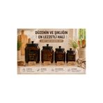 AC AMİSOS 4'LÜ SET METAL KAPAKLI CAM KAVANOZLAR & ÇOK AMAÇLI KAVANOZLAR 1,5 LT 2 LT 3 LT VE 4 LT