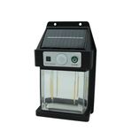 AC AYDINLATMA 10 W. Solar/Güneş Enerjili Sensörlü Led Duvar Fener Aplik 3200K - Sarı Işık