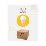 AC AYDINLATMA 12w Bulb Led Ampul 3200k Sarı Işık - 100 Adet