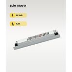 AC AYDINLATMA 24v 8.3a - 200w Ultra Slim Trafo Gri