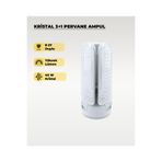 AC Aydınlatma 40W Kristal Pervane 3+1 Kanatlı Ampul 6500K Beyaz Işık