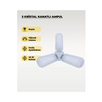 AC AYDINLATMA 45W Kristal 3 Kanatlı Pervane Ampul 6500K Beyaz Işık